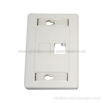 US Style Faceplate with 1 or Dual Ports, Made of ABS Material